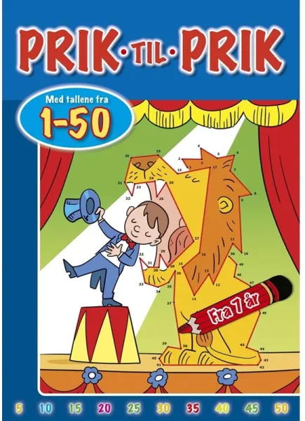 Unisci i punti con i numeri da 1 a 50 (Circo) - Hobby - opuscolo